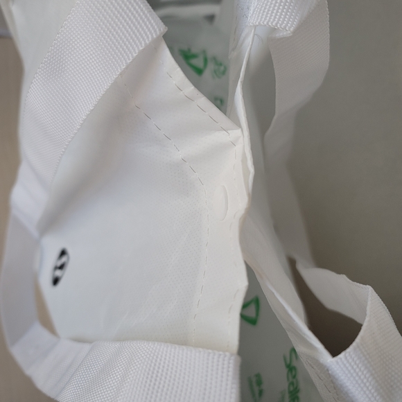 Lululemon Large Black And White Reusable Shopping Tote Bag - Picture 10 of 11